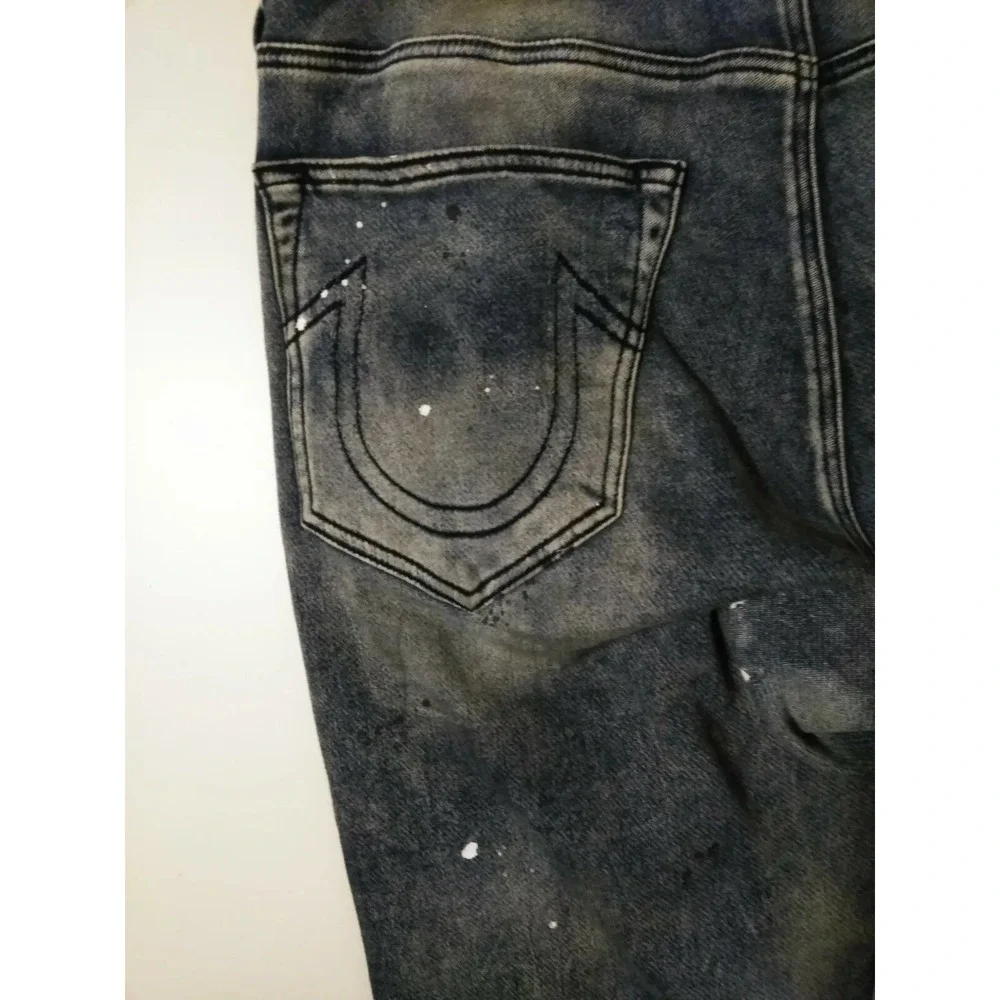 True Religion  Men's Dean Slim Tapered Distressing Jeans 38/31 @9